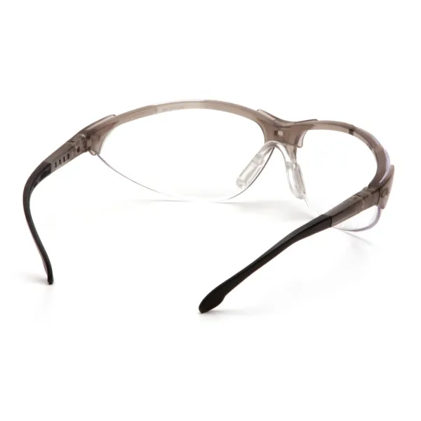 Очки защитные открытые Pyramex Rendezvous Crystal Gray (clear) Anti-Fog, прозрачные в серой полупрозрачной оправе
