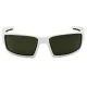 Окуляри захисні Venture Gear Pagosa White (forest gray) Anti-Fog, сіро-зелені в білій оправі