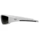 Окуляри захисні Venture Gear Pagosa White (forest gray) Anti-Fog, сіро-зелені в білій оправі