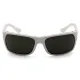 Окуляри захисні Venture Gear Vallejo White (forest gray) Anti-Fog, сіро-зелені в білій оправі