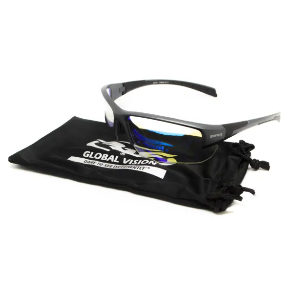 Окуляри фотохромні (захисні) Global Vision Hercules-7 Photochromic Anti-Fog (G-Tech™ blue), фотохромні дзеркальні сині