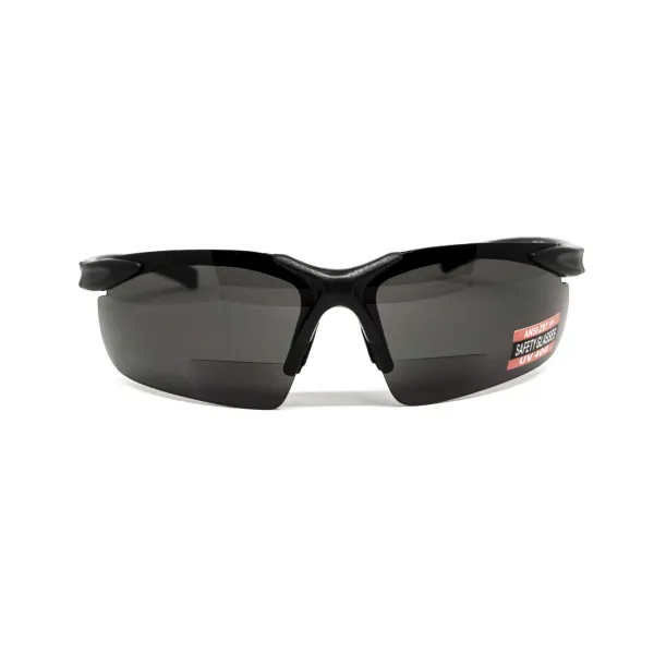 Окуляри біфокальні (захисні) Global Vision Apex Bifocal +2.0 (gray) сірі