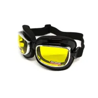 Окуляри захисні з ущільнювачем Global Vision Retro Joe (yellow) жовті