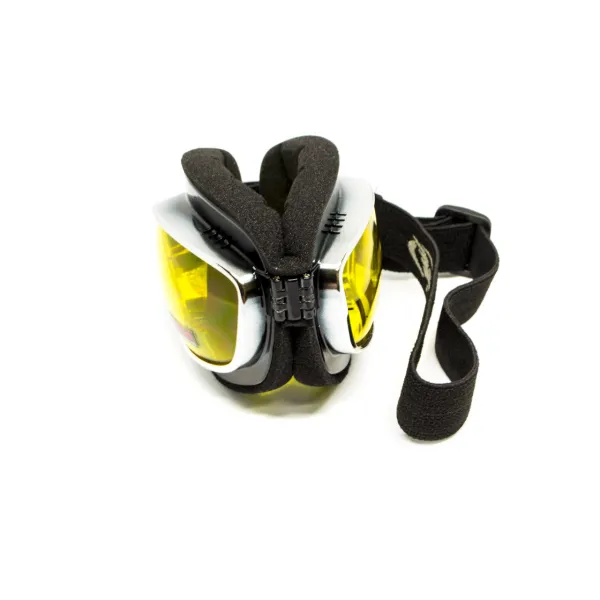 Окуляри захисні з ущільнювачем Global Vision Retro Joe (yellow) жовті