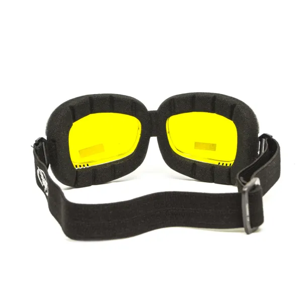 Окуляри захисні з ущільнювачем Global Vision Retro Joe (yellow) жовті