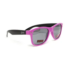 Очки защитные открытые Swag Hipster-B Pink (Flash mirror) зеркальные серые