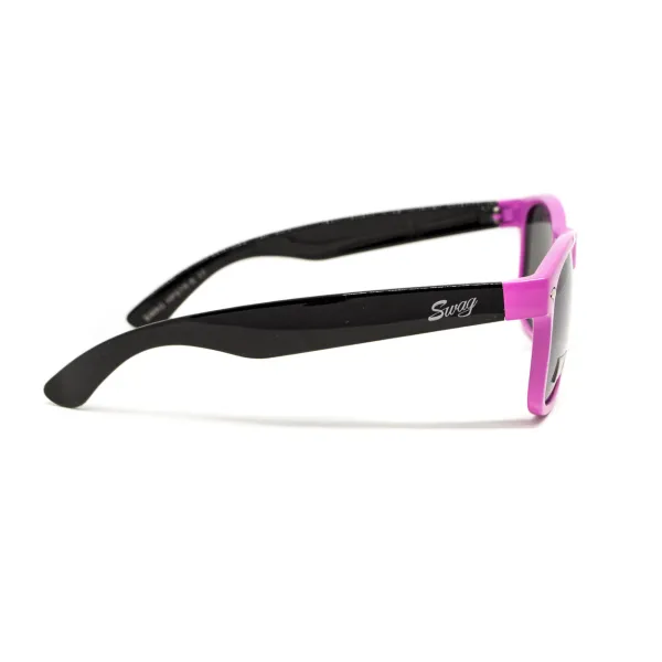 Очки защитные открытые Swag Hipster-B Pink (Flash mirror) зеркальные серые