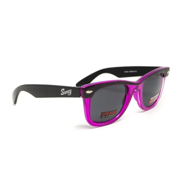 Очки защитные открытые Swag Hipster-4 Pink (gray) серые