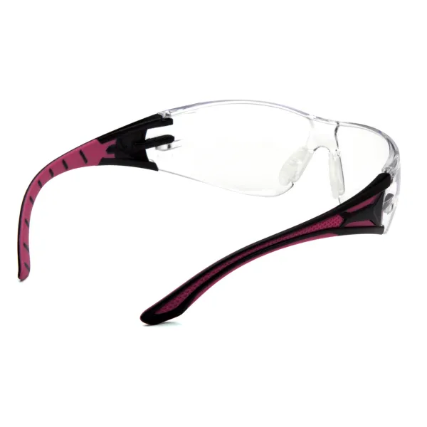 Очки защитные Pyramex Endeavor Pink (clear) Anti-Fog, прозрочные в чёрно-розовой оправе