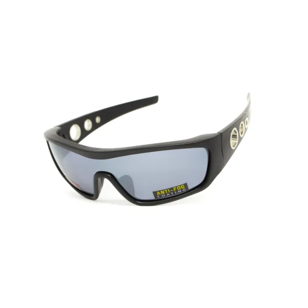 Окуляри захисні Global Vision Rivet (silver mirror) Anti-Fog, дзеркальні сірі