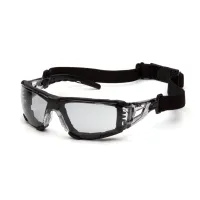 Очки защитные с уплотнителем Pyramex Fyxate (light gray) H2MAX Anti-Fog, светло-серые полутёмные