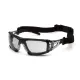 Очки защитные с уплотнителем Pyramex Fyxate (light gray) H2MAX Anti-Fog, светло-серые полутёмные