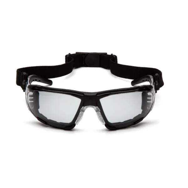 Очки защитные с уплотнителем Pyramex Fyxate (light gray) H2MAX Anti-Fog, светло-серые полутёмные