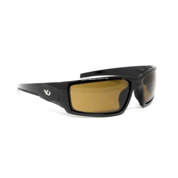 Очки защитные Venture Gear Pagosa (bronze) Anti-Fog, коричневые в чёрной оправе