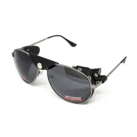 Окуляри захисні Global Vision Aviator-3 (gray), сірі зі з'ємним ущільнювачем із синтетичної 