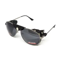 Окуляри захисні Global Vision Aviator-3 (gray), сірі зі з'ємним ущільнювачем із синтетичної 