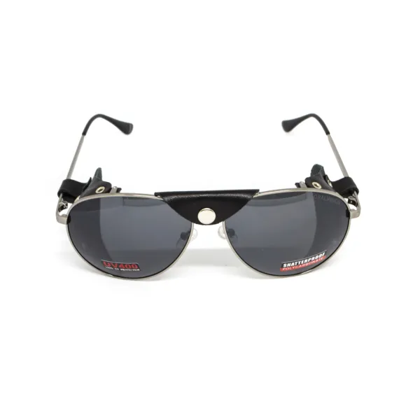 Окуляри захисні Global Vision Aviator-3 (gray), сірі зі з'ємним ущільнювачем із синтетичної 