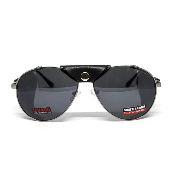 Окуляри захисні Global Vision Aviator-3 (gray), сірі зі з'ємним ущільнювачем із синтетичної 