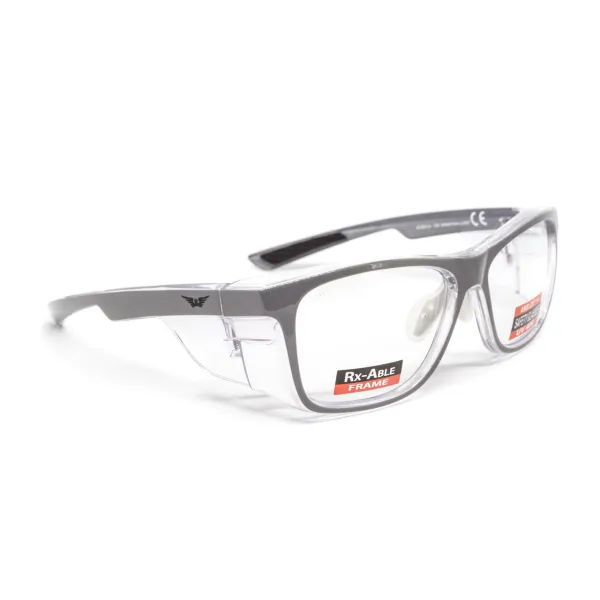 Окуляри під діоптрії Global Vision RX-T Сrystal Gray (rx-able) (clear), прозорий в двокольоровій оправі