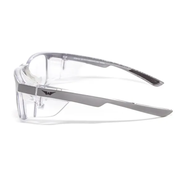 Окуляри під діоптрії Global Vision RX-T Сrystal Gray (rx-able) (clear), прозорий в двокольоровій оправі