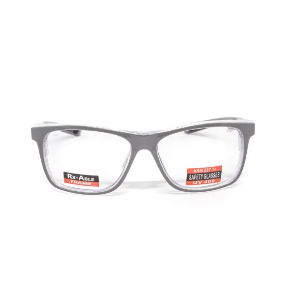 Окуляри під діоптрії Global Vision RX-T Сrystal Gray (rx-able) (clear), прозорий в двокольоровій оправі