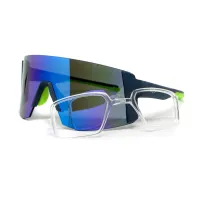 Окуляри захисні Global Vision Astro+RX Blue (G-Tech™ blue), дзеркальні сині в синій оправі з діоптричною вставкою в комплекті