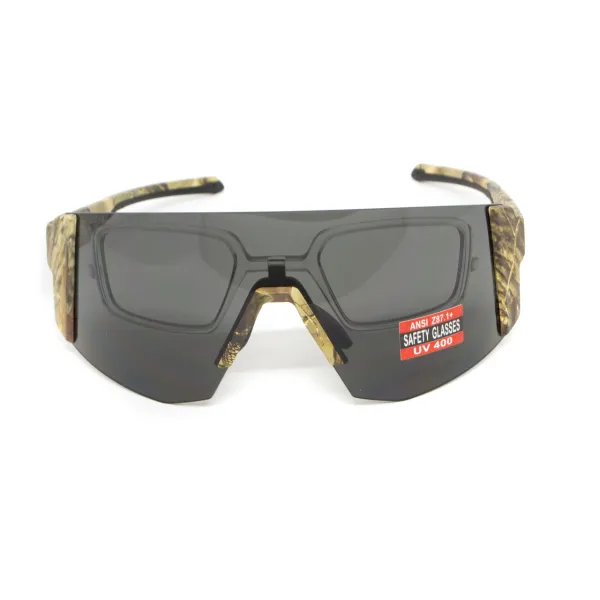 Окуляри захисні Global Vision Astro+RX Camo (gray), сірі в камуфльованій оправі, з діоптрійною вставкою в комплекті