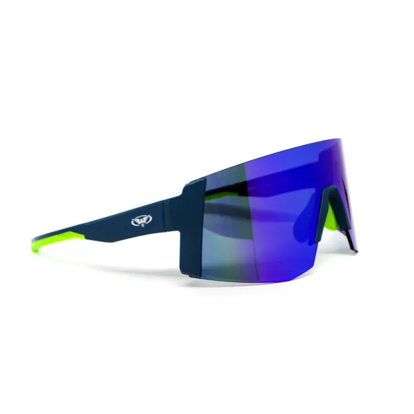 Окуляри захисні Global Vision Astro+RX Blue (G-Tech™ blue), дзеркальні сині в синій оправі з діоптричною вставкою в комплекті