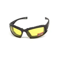 Окуляри захисні з ущільнювачем Global Vision Assault (yellow) Anti-Fog, жовті
