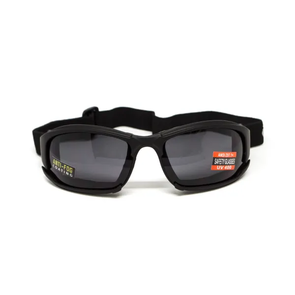 Окуляри захисні з ущільнювачем Global Vision Assault (gray) Anti-Fog, сірі