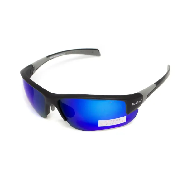 Окуляри поляризаційні захисні BluWater Samson-3 Z87.1 Polarized (G-Tech™ blue), дзеркальні сині