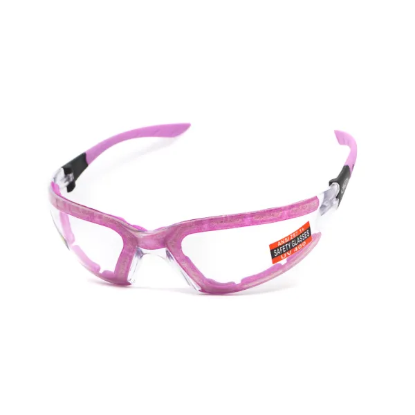 Окуляри захисні з ущільнювачем Global Vision Ruthless Purple (clear) Anti-Fog, прозорі в фіолетовій оправі