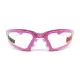 Окуляри захисні з ущільнювачем Global Vision Ruthless Purple (clear) Anti-Fog, прозорі в фіолетовій оправі