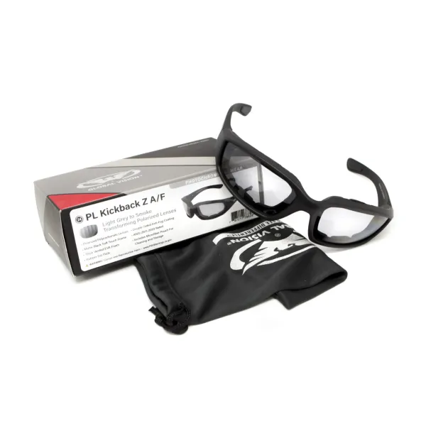 Окуляри фотохромні захисні з поляризацією Global Vision Kickback-Z Polarized+Photochromic (light gray) Anti-Fog