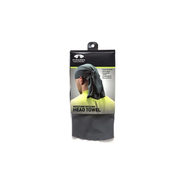 Бандана дихаюча на зав'язках, підшоломник сірий Head Towel (gray)