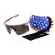 Окуляри захисні Global Vision Onyx USA Flag (gray), сірі в оправі прапор США