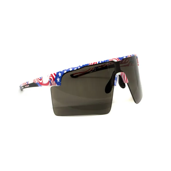 Окуляри захисні Global Vision Onyx USA Flag (gray), сірі в оправі прапор США