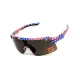 Окуляри захисні Global Vision Holeshot USA Flag (gray), сірі в оправі прапор США