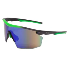 Очки защитные Pyramex PMXSPEC (green mirror) Anti-Fog, сине-зелёные зеркальные линзы в чёрно-зелёной оправе