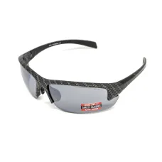 Очки защитные Global Vision Hercules-7 Carbon (flash mirror), зеркальные серые в графитовой оправе