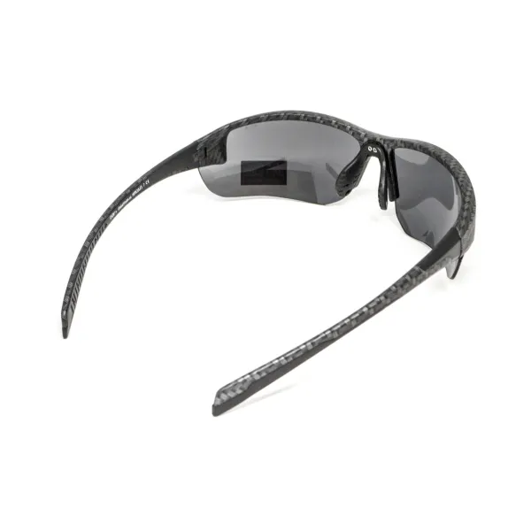 Окуляри захисні Global Vision Hercules-7 Carbon (flash mirror), дзеркальні сірі в графітовій оправі
