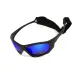 Окуляри поляризаційні BluWater Hydro Polarized (G-Tech™ blue) Anti-Fog, дзеркальні сині в чорній оправі