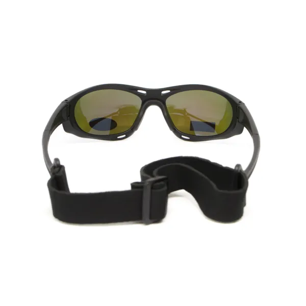 Окуляри поляризаційні BluWater Hydro Polarized (G-Tech™ blue) Anti-Fog, дзеркальні сині в чорній оправі
