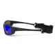 Окуляри поляризаційні BluWater Hydro Polarized (G-Tech™ blue) Anti-Fog, дзеркальні сині в чорній оправі