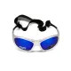 Окуляри поляризаційні BluWater Hydro Silver Polarized (G-Tech™ blue) Anti-Fog, дзеркальні сині в сріблястій оправі