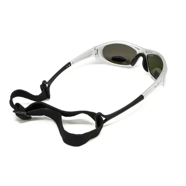 Окуляри поляризаційні BluWater Hydro Silver Polarized (G-Tech™ blue) Anti-Fog, дзеркальні сині в сріблястій оправі