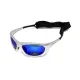 Окуляри поляризаційні BluWater Hydro Silver Polarized (G-Tech™ blue) Anti-Fog, дзеркальні сині в сріблястій оправі