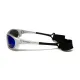 Окуляри поляризаційні BluWater Hydro Silver Polarized (G-Tech™ blue) Anti-Fog, дзеркальні сині в сріблястій оправі