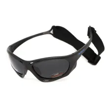 Очки поляризационные BluWater Hydro Polarized (dark gray) Anti-Fog, черные линзы в черной оправе