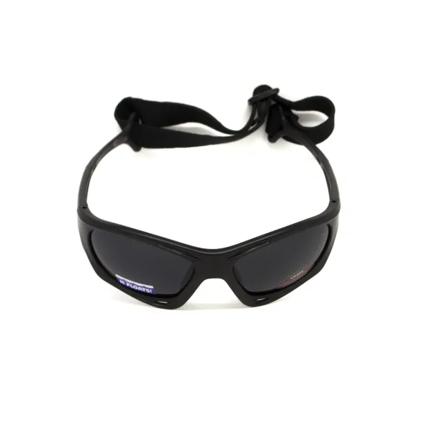 Окуляри поляризаційні BluWater Hydro Polarized (dark gray) Anti-Fog, чорні лінзи в чорній оправі